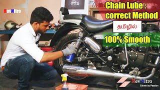 How to Clean and lube your chain  தமிழ்  Correct Method  RevNitro  Bike maintenance in Tamil [upl. by Vail]