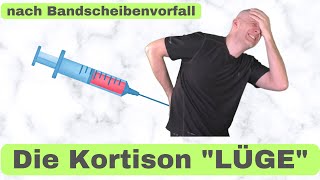 Injektion nach Bandscheibenvorfall  Die Kortison Lüge LWS  HWS [upl. by Nnawaj]