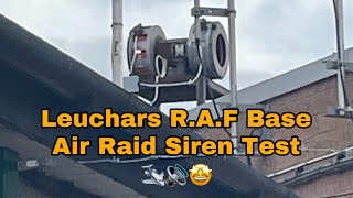 Leuchars RAF Base Leuchars Station Air Raid Siren Test 🛩️🔊🤩 [upl. by Adnuahsor]