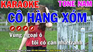 Cô Hàng Xóm Karaoke Nhạc Sống Tone Nam  Phối Cực Hay   Bến Đợi Karaoke [upl. by Cyprio17]