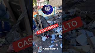 CASO RESUELTO  Recogen gran cúmulo de basura denunciada por este medio en la calle Amechazurra [upl. by Licna]