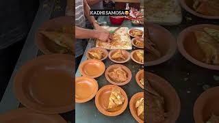 KADHI SAMOSA😍  Indian street food shorts [upl. by Enyawd896]