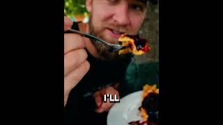 American tries German Pancakes blackforest germany travel badenwuerttemberg pfannkuchen [upl. by Ras]