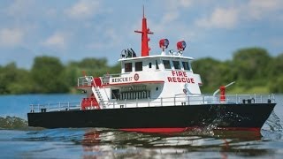 RC84Films  Unboxing Rescue 17 RC FireBoat [upl. by Nim]