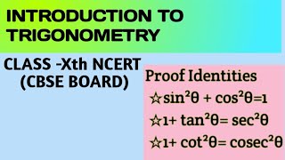 Introduction to Trigonometry  Class 10 Maths  NCERT CBSE BOARD  Chapter 8 Maths Trigonometry [upl. by Etan154]