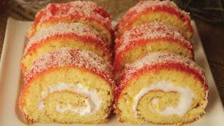 Bakery Cake Roll 😍 Recipe By Chef Hafsa [upl. by Eylloh318]