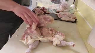 deboning chicken 2 ways [upl. by Ahsik]