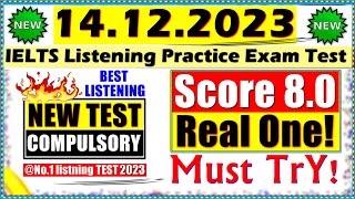 IELTS LISTENING PRACTICE TEST 2023 WITH ANSWERS  14122023 [upl. by Heiner]