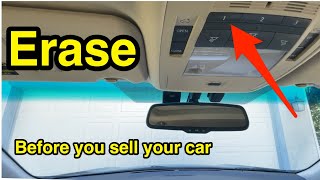 How to erase HomeLink garage door opener memory before selling your car [upl. by Salazar]