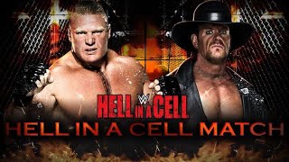 WWE BROCK LESNAR VS THE UNDERTAKER HELL IN A CELL MATCH [upl. by Enelrihs]