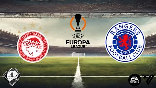 Olympiacos x Rangers  4 rodada da Uefa Europa League 2425  EA FC [upl. by Felice]