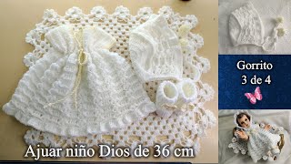 GORRITO NIÑO DIOS 36 CM en crochet PASO A PASO 3 de 4 [upl. by Nnairret]