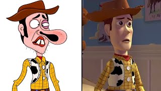 Toy Story cartoon memes  Buzz lightyer erives  Toy Story woody and buzz funny moments [upl. by Auohp]