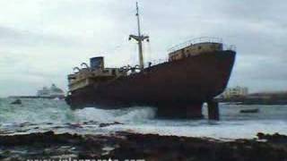 Storm day amp Ship wreck in Lanzarote [upl. by Jordon]