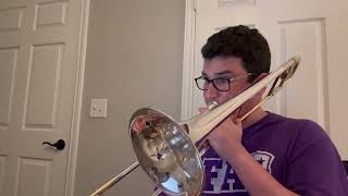 202425 TMEA AllState Jazz Tenor Trombone Etude 1 [upl. by Morra]