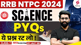 RRB NTPC 2024  NTPC Science Previous Year Question  By Lalit Sir 7 [upl. by Razaile313]