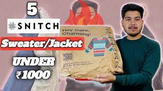 Snitch Best Winter Collection Haul Under 1000Snitch Clothing Review 2024SweaterJacket From Snitch [upl. by Ayak]