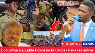 BREAKING NEWS BOBI WINE AWAGIDDE OKWEKALAKAASA ALABUDDE DDE POLICE NE MUSEVENI OBUTATAWAANYA BAVUB [upl. by Evoy]