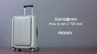 Samsonite Lock Instructions  Prodigy Bespoke [upl. by Akemrehs735]