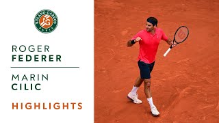 Roger Federer vs Marin Čilić  Round 2 Highlights I RolandGarros 2021 [upl. by Leasa]