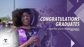 Tarleton State May 2024 Commencement [upl. by Peti341]