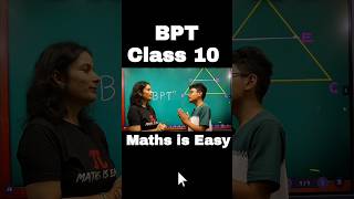 BPT Theorem Class 10 🔥 Basic Proportionality Theorem Thales Theorem ytshorts reels shorts fun [upl. by Eed]