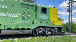 Illinois Terminal GP7 1605 on National Train Day [upl. by Priscella]