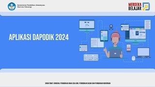 DAPODIK 2024  PENGISIAN VALID DATA POKOK PENDIDIKAN [upl. by Annayad]