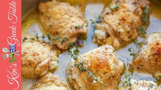 Baked Mustard Parmesan Chicken  Ken Panagopoulos [upl. by Kimbell710]