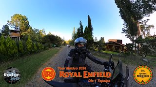 Tour Royal Enfield Mexico 2024 quotDia 1 Ruta a Tapalpaquot Un lugar de lujo y excelentes vistas [upl. by Herries946]