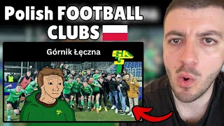 Reaction to Polish FOOTBALL CLUBS be like [upl. by Romola]