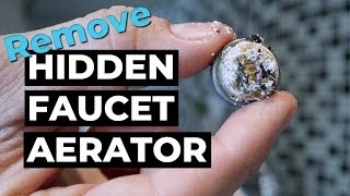 Remove Water Faucet Hidden Aerator Delta [upl. by Raycher819]