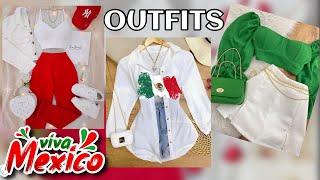 OUTFITS con los COLORES DE LA BANDERA DE MÉXICO 🇲🇽 FIESTA MEXICANA  VIVA MÉXICO [upl. by Pavel]