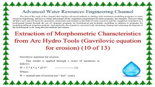 Extraction of Morphometric Characteristics from Arc Hydro Tools Gavrilovic equation 10 of 13 [upl. by Anderea]