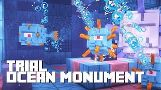 Fighting a Trial Ocean Monument in Minecraft [upl. by Ditzel]