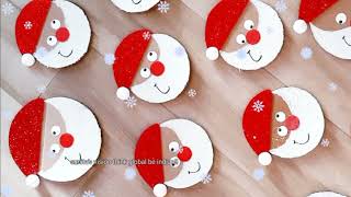 Santa Claus Face  Diy Papercraft Tutorial  Christmas Ideas  How to make Paper Santa Claus Mask [upl. by Hufnagel]