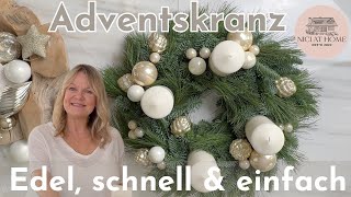 So einfach und günstig kannst du deinen Adventskranz selber machen [upl. by Aisilef272]