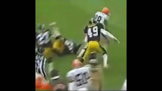 19881121 pittsburghsteelers  clevelandbrowns Reggie Langhorne 77yard TD pass from Kosar [upl. by Tfat]