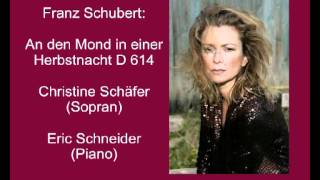 Schubert An den Mond in einer Herbstnacht D 614  Christine Schäfer [upl. by Hoes338]