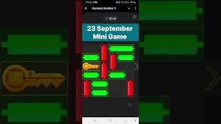 Hamster Kombat Mini Game Today 23 September  Hamster Puzzle For Today  Mini Game Hamster Kombat 23 [upl. by Ainigriv]