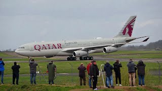 An incredible day at Prestwick airport  A340200 typhoon Hawk MK67s AN12 and more 8424 4K [upl. by Eirolav]