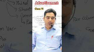 Advertisement Class 11 shorts viral english [upl. by Fulmis896]