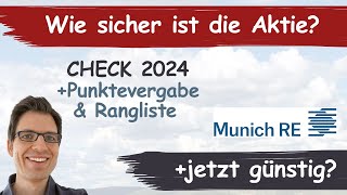 Münchener Rück Aktienanalyse 2024 Wie sicher ist die Aktie günstig bewertet [upl. by Ibbie997]