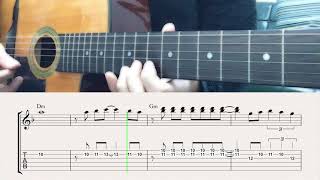 Moonflower Flor dLuna Theme Slow  Gypsy Jazz Guitar Tabs [upl. by Nnayllek]