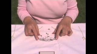 Tiara Making Tutorial Completing a tiara with feature beads [upl. by Tomkin]