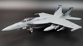 USN FA18E VFA143 Pukin Dogs Academy 172 Scale Model29 [upl. by Cyrill]