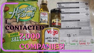 Contacting Companies for Coupons and Samples Part 1 I contacted 2K companies and heres the result [upl. by Ynez]