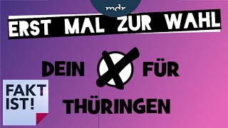 Erst mal zur Wahl  Dein Kreuz für Thüringen  Fakt ist  MDR [upl. by Enneicul]