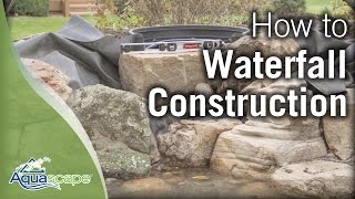 Aquascapes StepbyStep Waterfall Construction [upl. by Eyahc]