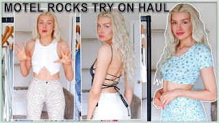 HUGE MOTEL ROCKS TRY ON HAUL very honest review  summer 2021  £300 [upl. by Rahab5]